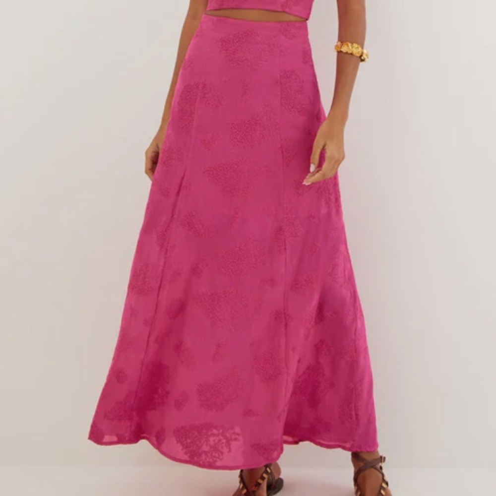 Jordana long Skirt pink
